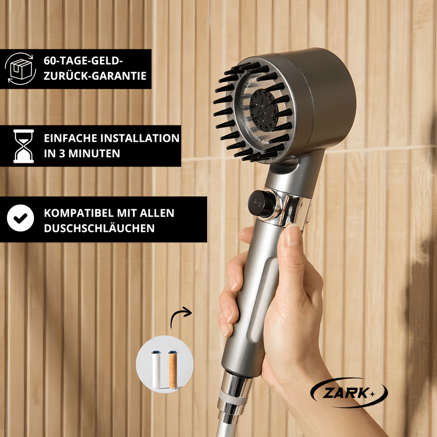 ZARK - DER GEFILTERTE DUSCHKOPF™